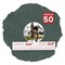 Dark Grey Suede Mat Board for 4x4 Inch Frames - Circle Opening for 2x2 Photos